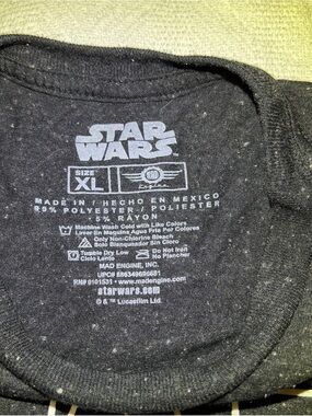 XL Star Wars Men's Black Heather Crewneck Graphic Sweater